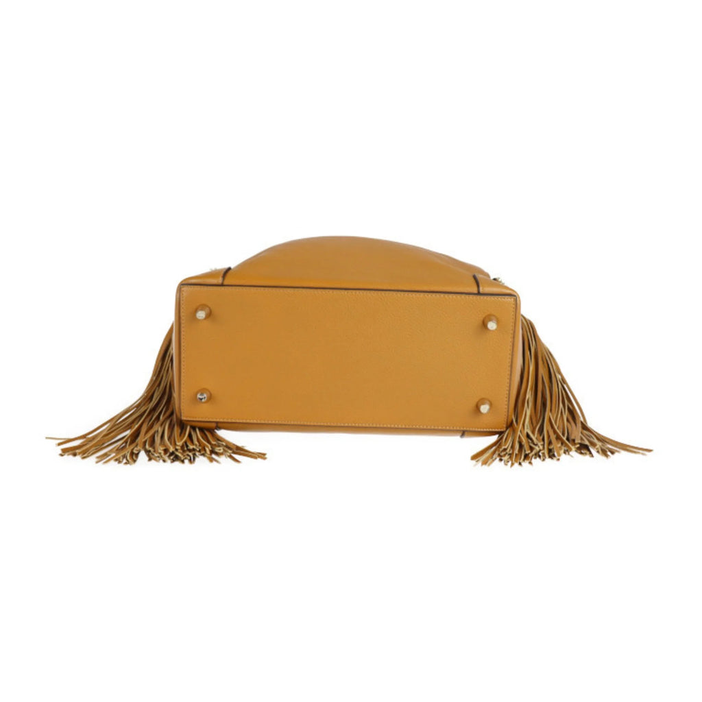 Camel Brown Leather Hobo Shoulder Bag G28801