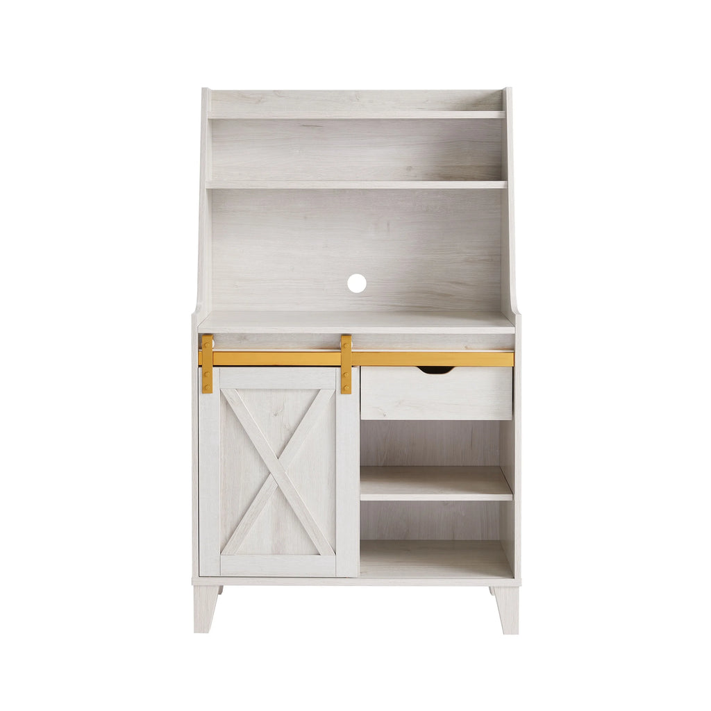 Farmhouse White Oak 6-Shelf Baker's Rack C60181