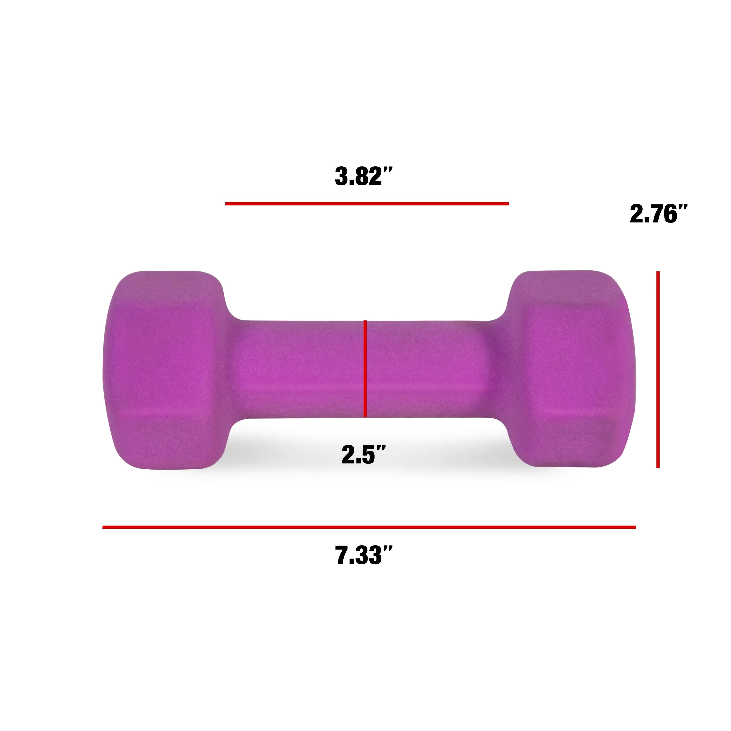 Purple 5lb Neoprene Dumbbell D20580