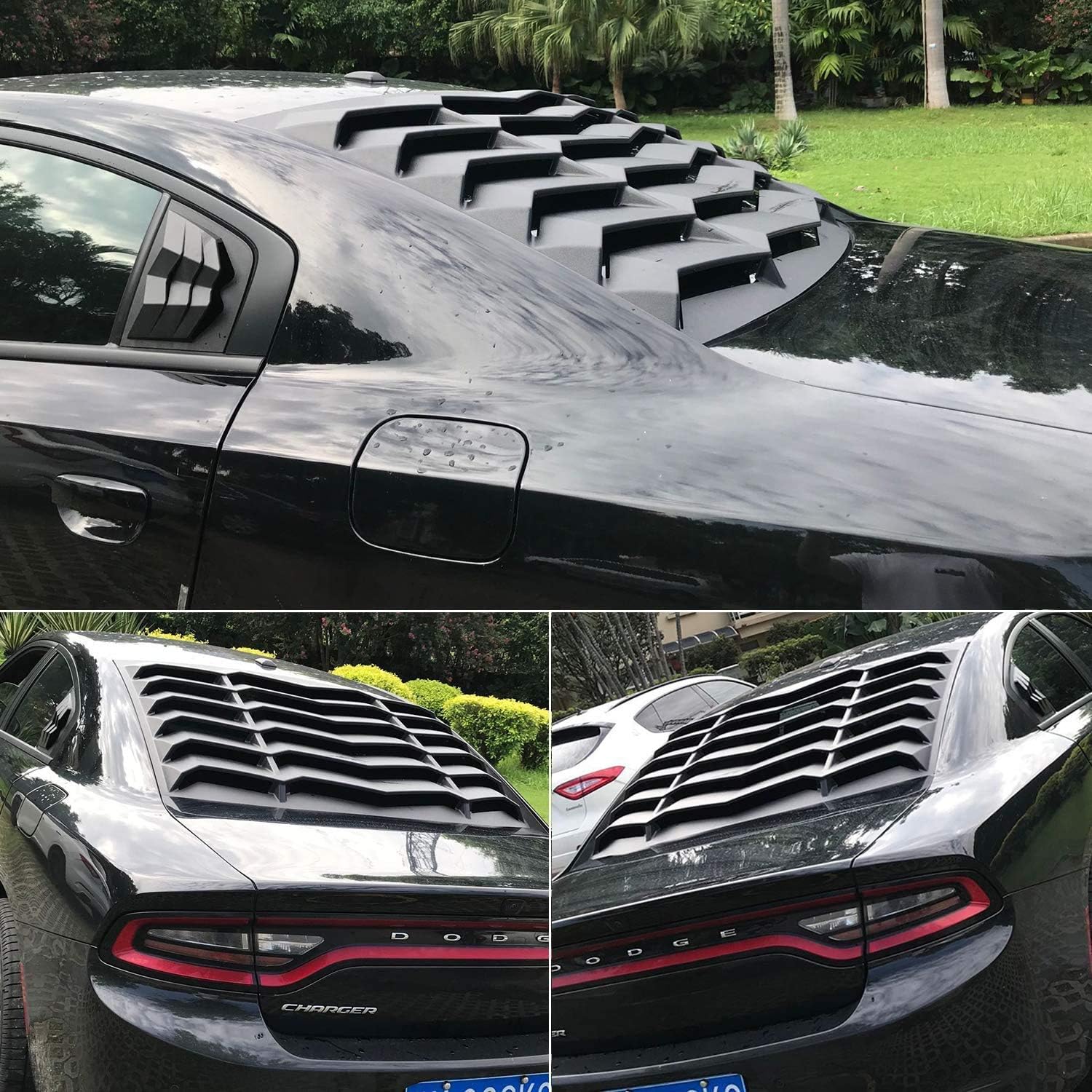 Rear Window Louver Windshield Sun Shade Cover for Dodge Charger D9600