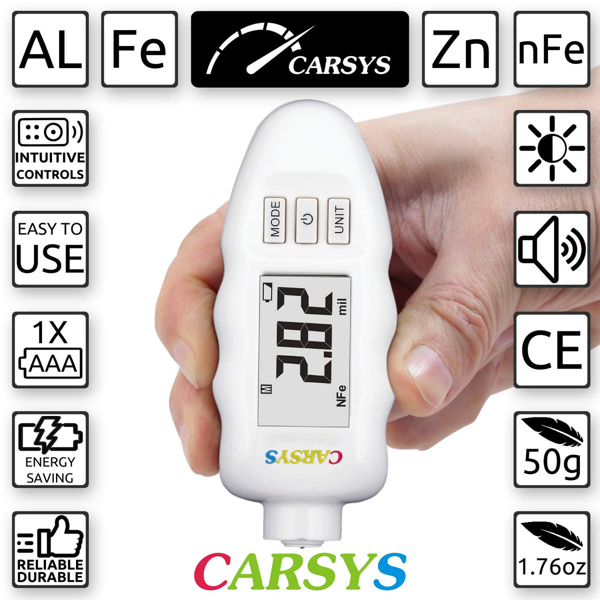 White Paint Meter with LCD Backlight V819288