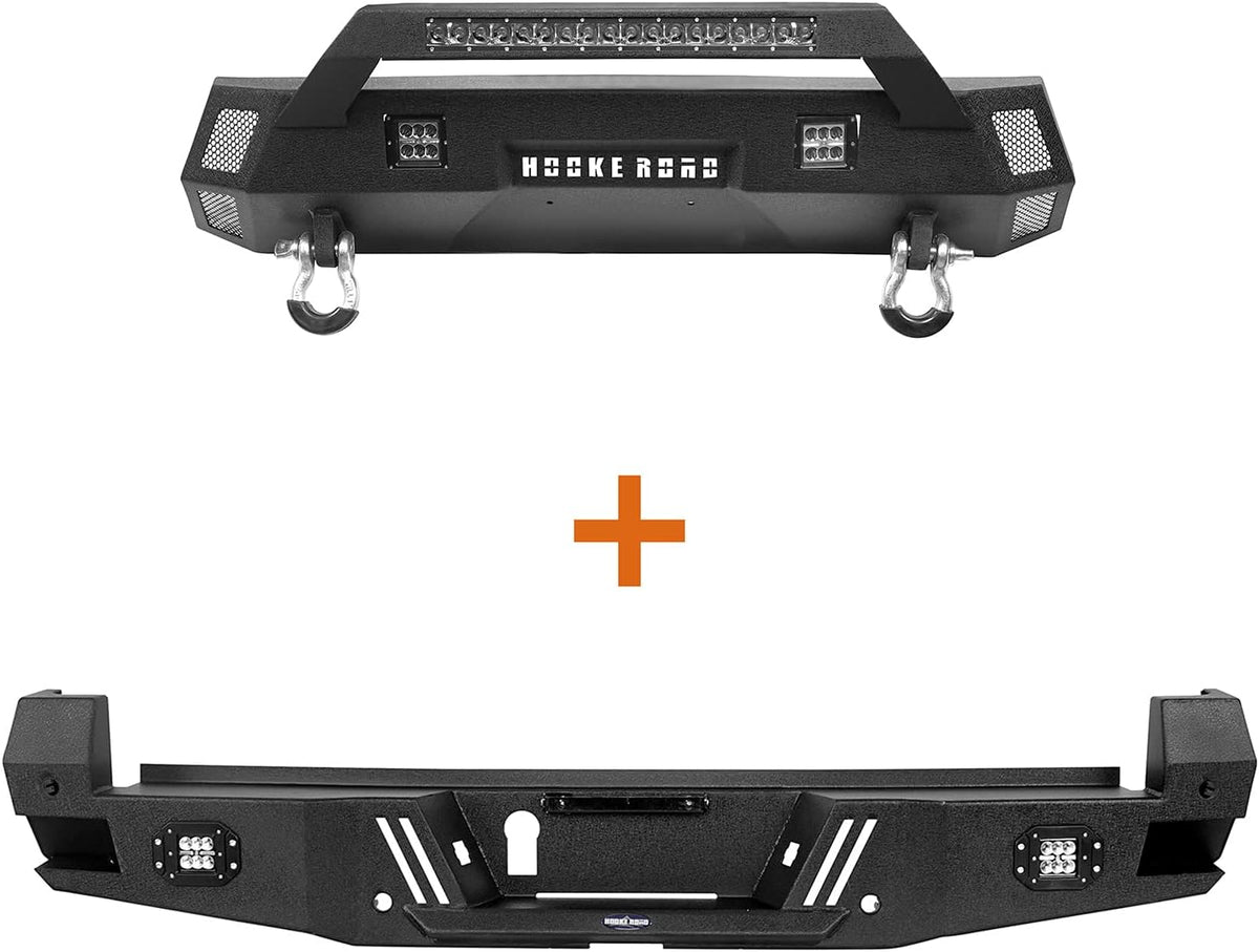 Rear Bumper with Sensor Holes and Stubby Front Bumper for Toyota Tacoma 3rd Gen J23775
