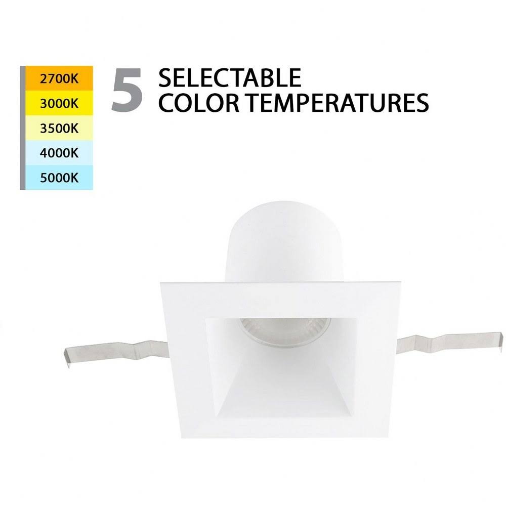 6x22 LED Square Remodel Downlight White V279