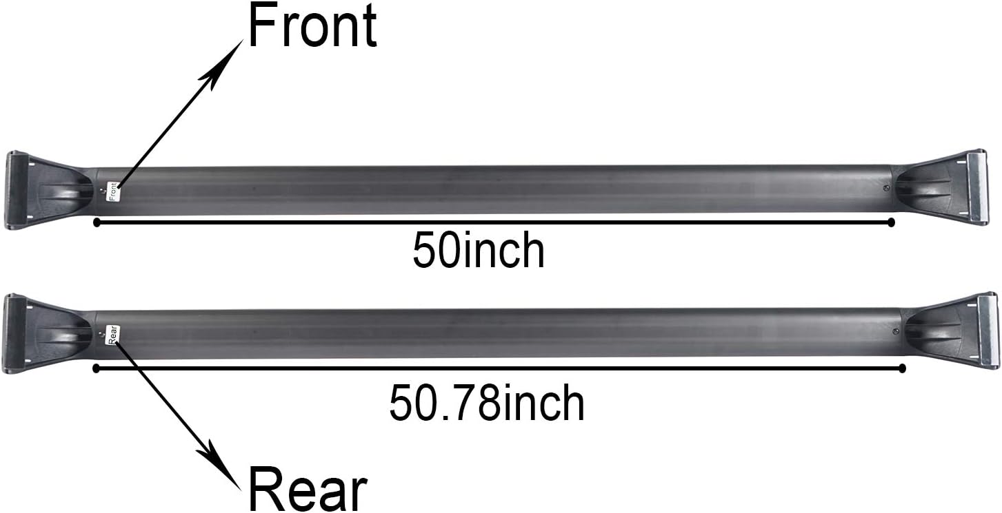 Roof Rack 2 Crossbars Hard Top Kayak Cargo Rack Y799