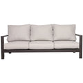 Brown Aluminum Frame Sofa with Beige Cushion T467