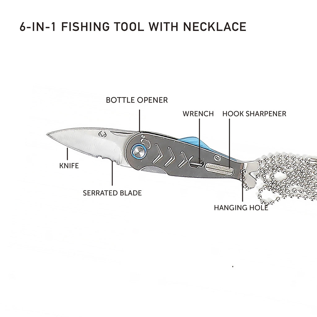 8 Piece Fishing Kit with Mesh Hat and Sunglasses I6282