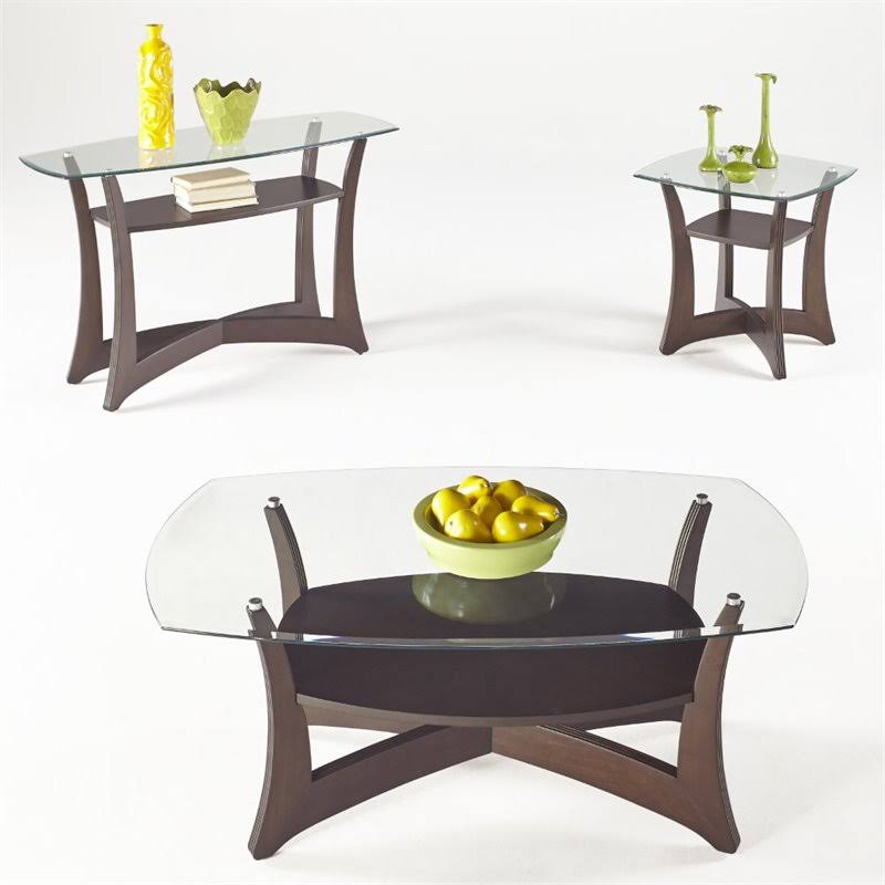 Dark Walnut Sofa Console Table N681855