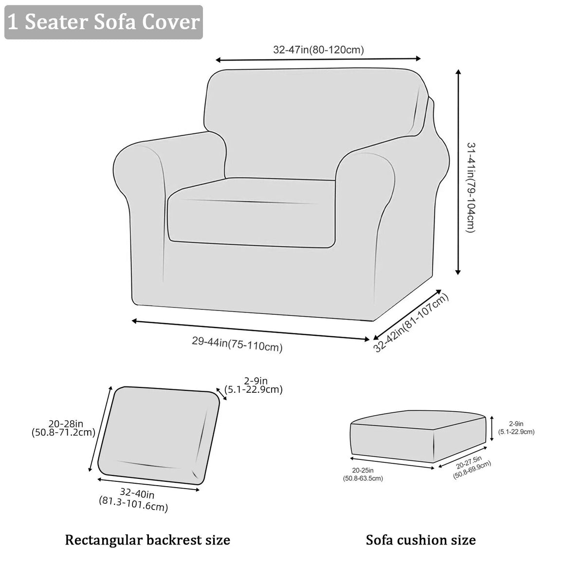 Dark Blue 3 Piece Stretch Velvet Sofa Slipcover O456298