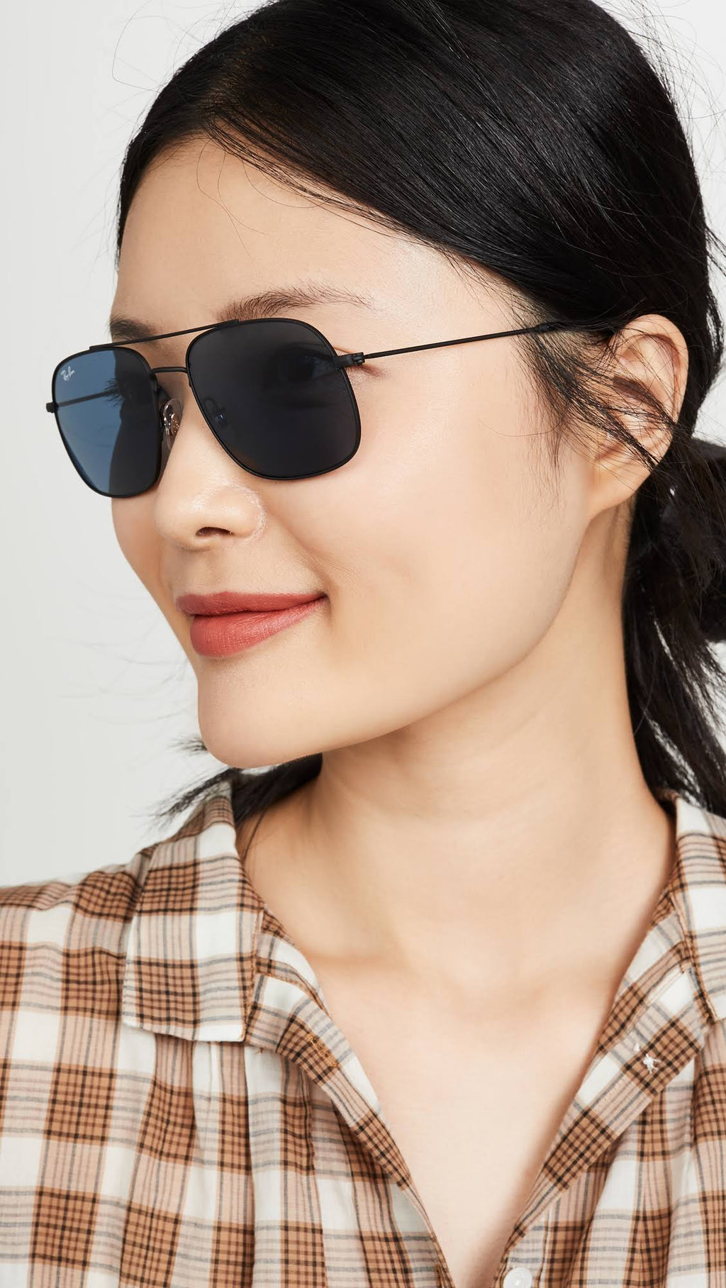 Rubber Black Dark Blue Sunglasses V233013