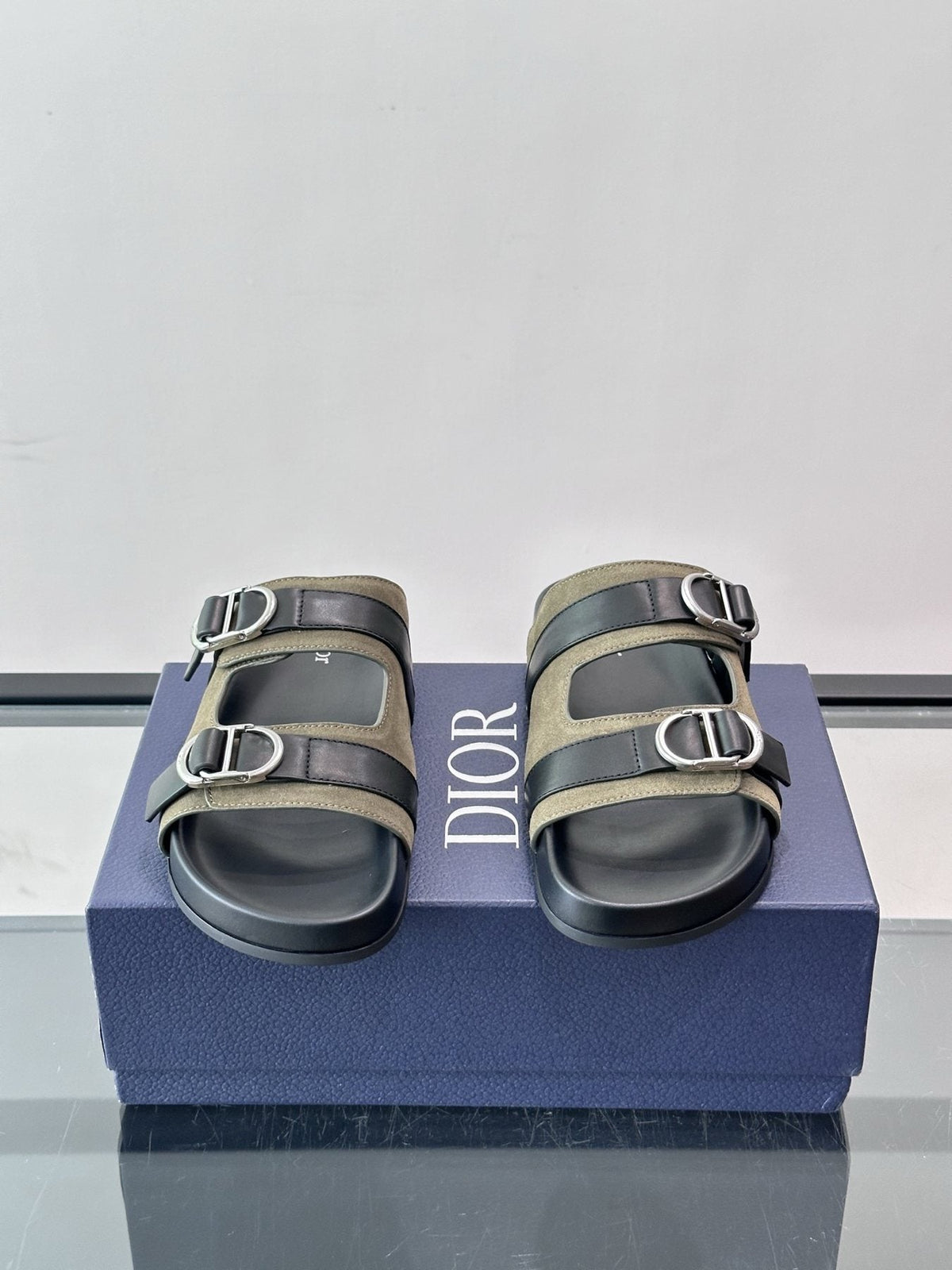 Dior Two-Strap Slide Sandals