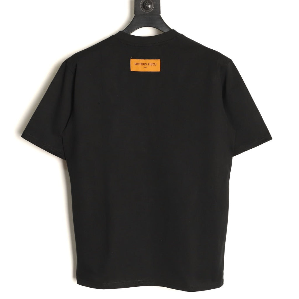 Louis Vuitton Astronaut Graphic Short-Sleeve T-Shirt - Black